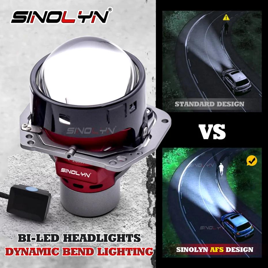 Sinolyn AFS Bi LED  , Ʈ LED ڵ , Hella 3R G5  , ڵ ׼, 6000K 17000Lux